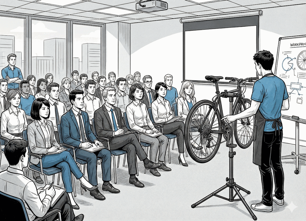 Grafika szkolenia rowerowe